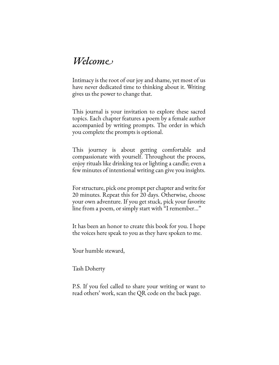 The Intimacy Journal - Book